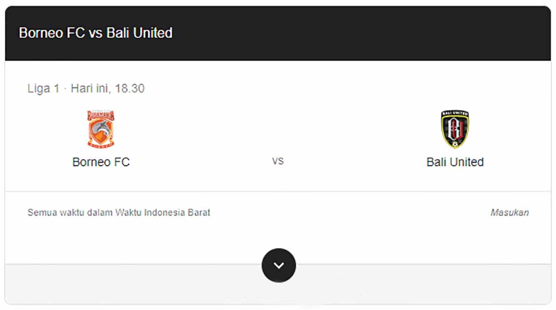 Prediksi Borneo FC vs Bali United 18 Oktober 2019